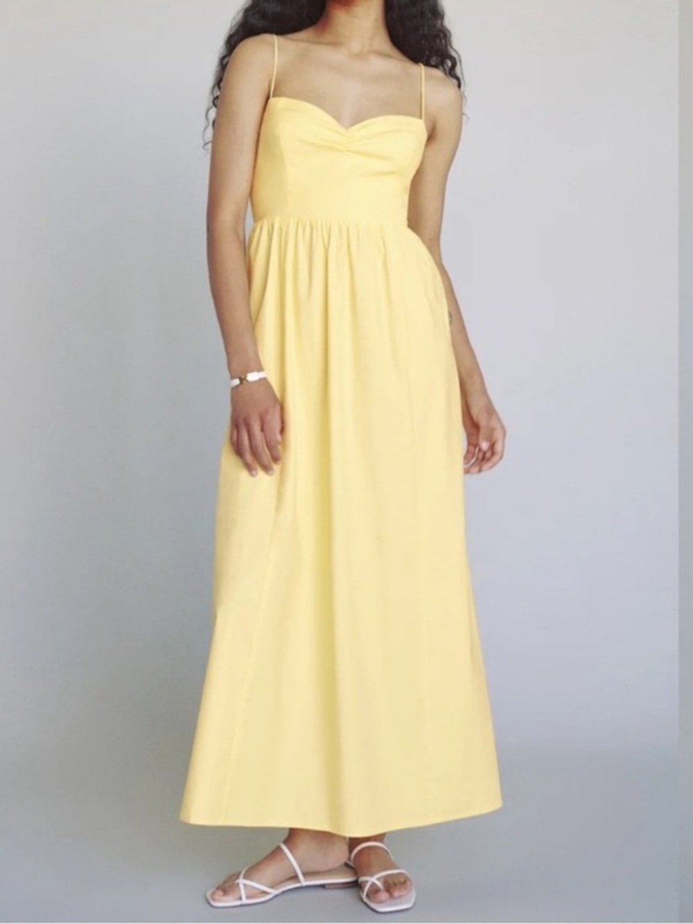 Reformation Dovie Dress Yellow Zest